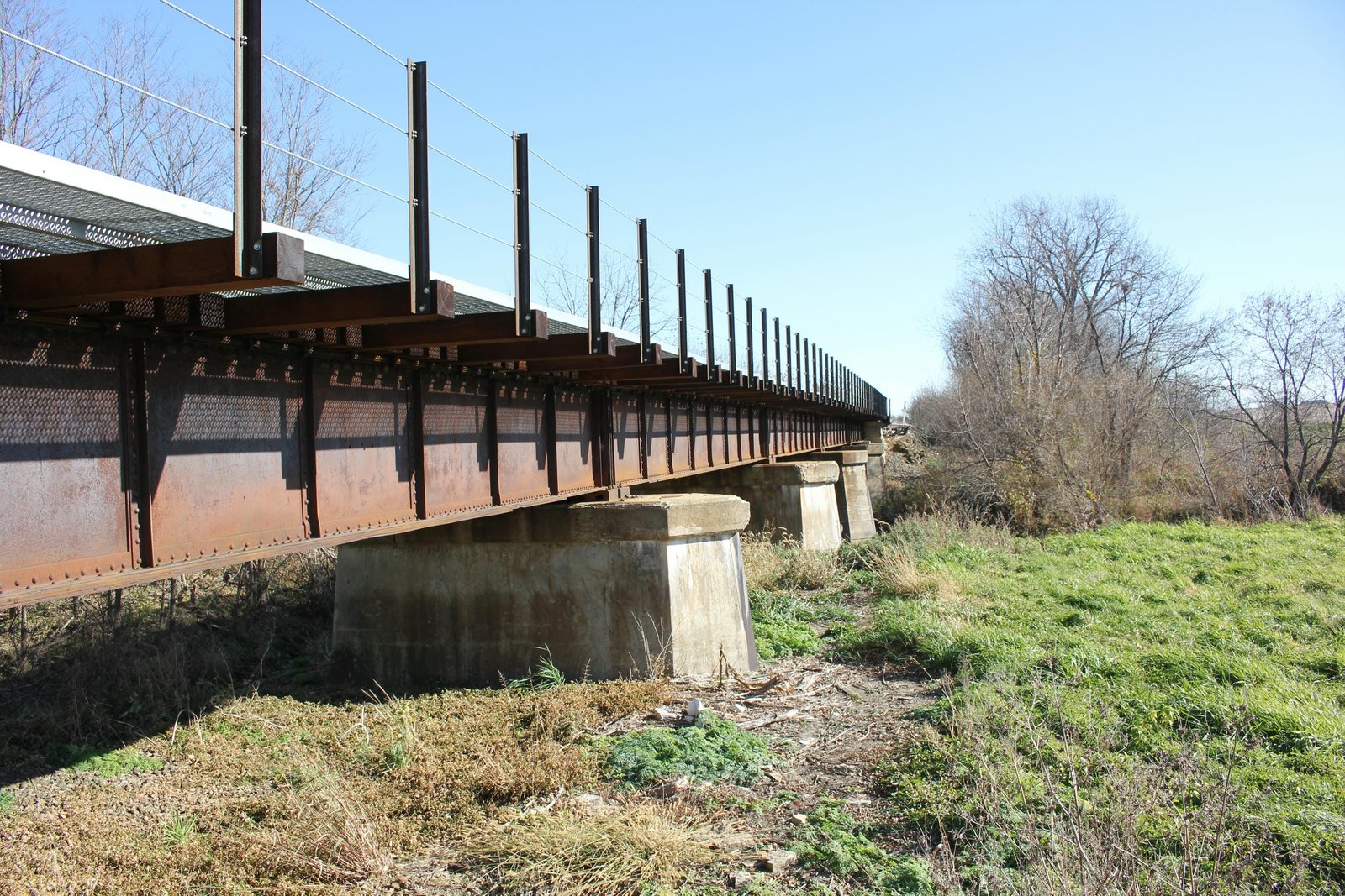 Looking east